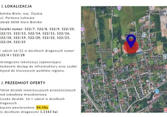 działka na sprzedaż - Bielsko-Biała, Stare Bielsko