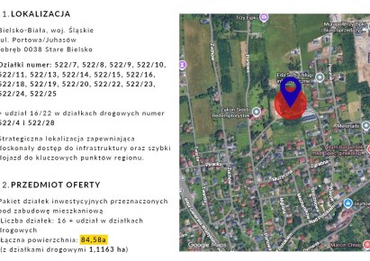 parcel for sale - Bielsko-Biała, Stare Bielsko